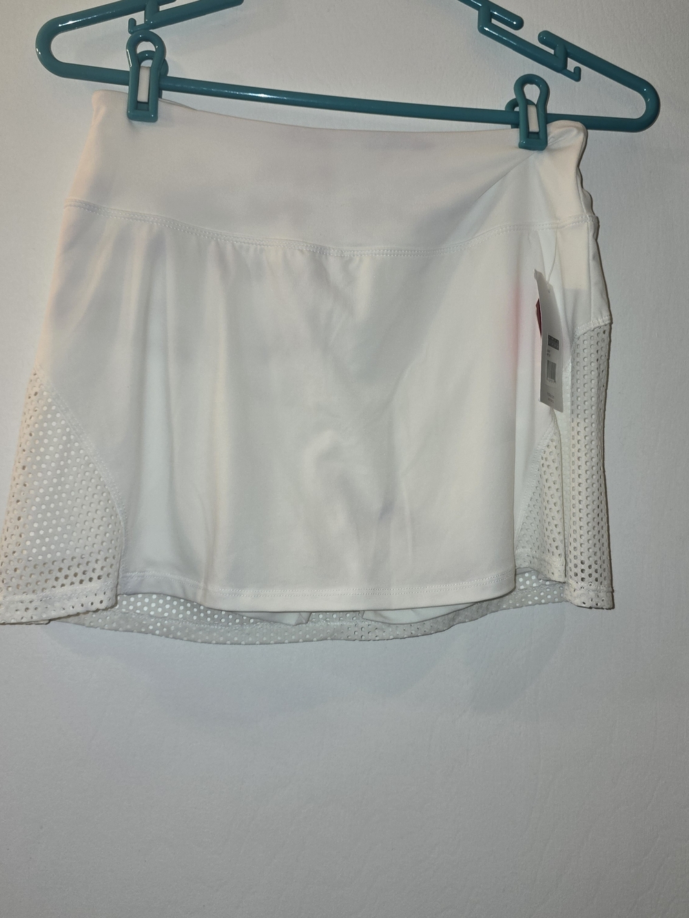 NWT Marika White Athletic Skort with Mesh Insets